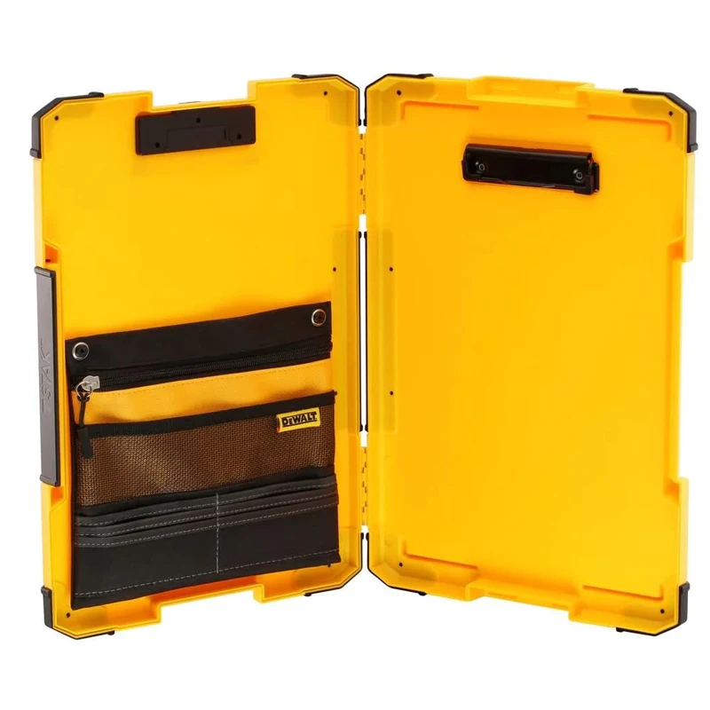 DEWALT DWST82732-1 TSTAK Clipboard Organiser LED Light Internal Pouch Metal Clip Portable Multifunctional Convenient Writing