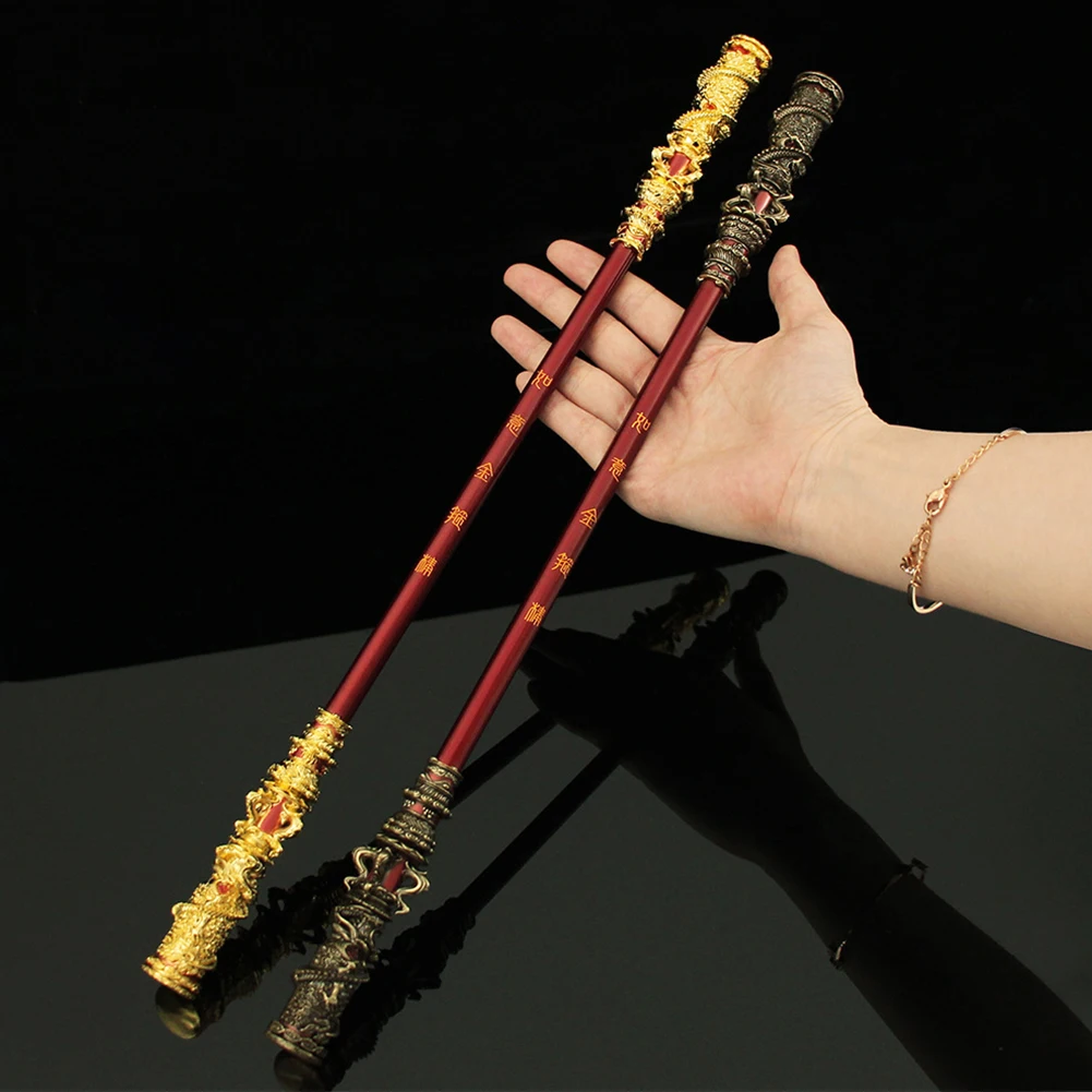 40CM Sun Wukong Game Weapon Monkey Sun Weapon Model Monkey King Golden Cudgel Model Monkey King Staff Game Anime Desk Decoration