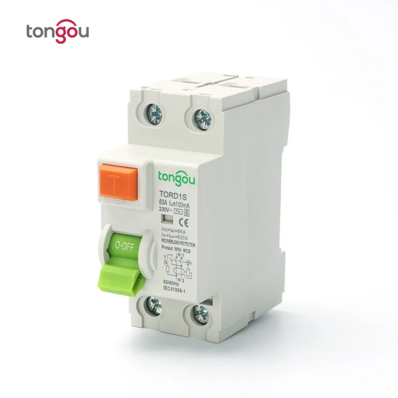 

2P 63A S Type Time Delay Leakage Protector RCCB Breaker Overload Short Circuit Protection Leakage Protection Switch