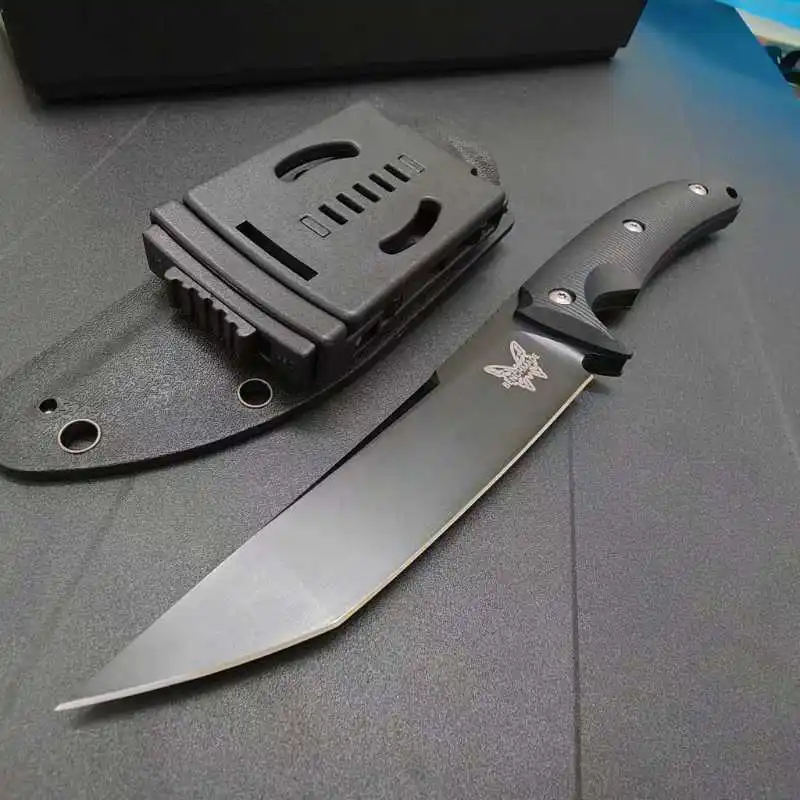 Bm Fixed Blade Knives Bench S45Vn Blade Steel Made Hunt Meatcrafter G10 Handle Outdoor Camping Hunting Pocket