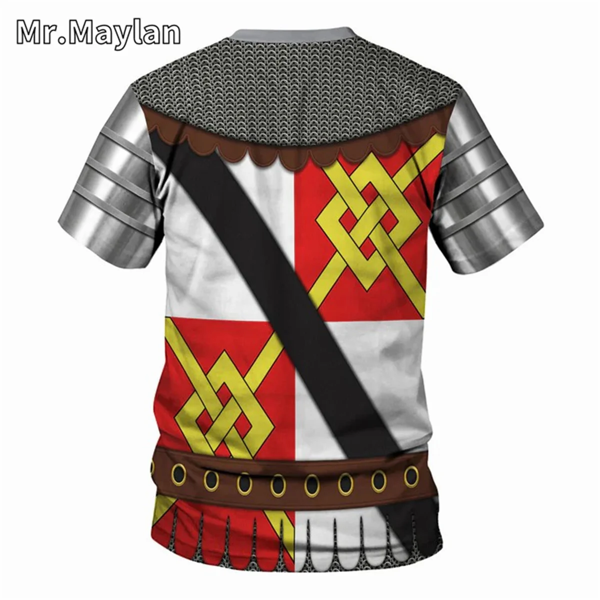 Medieval Knights Armor Cosplay Costume Tshirt 3D Men T shirt Vintage Fashion Short Sleeve Shirt Summer Streetwear Unisex Tee-020