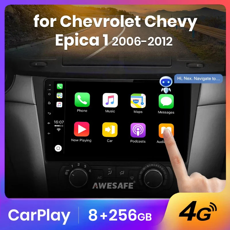 AWESAFE PX9 Wireless CarPlay Autoradio for Chevrolet Epica 1 2006-2012  Car Radio  Android Auto Car Intelligent Systems