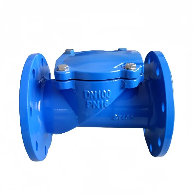 Custom rubber baffle check valve, ductile iron one-way check valve