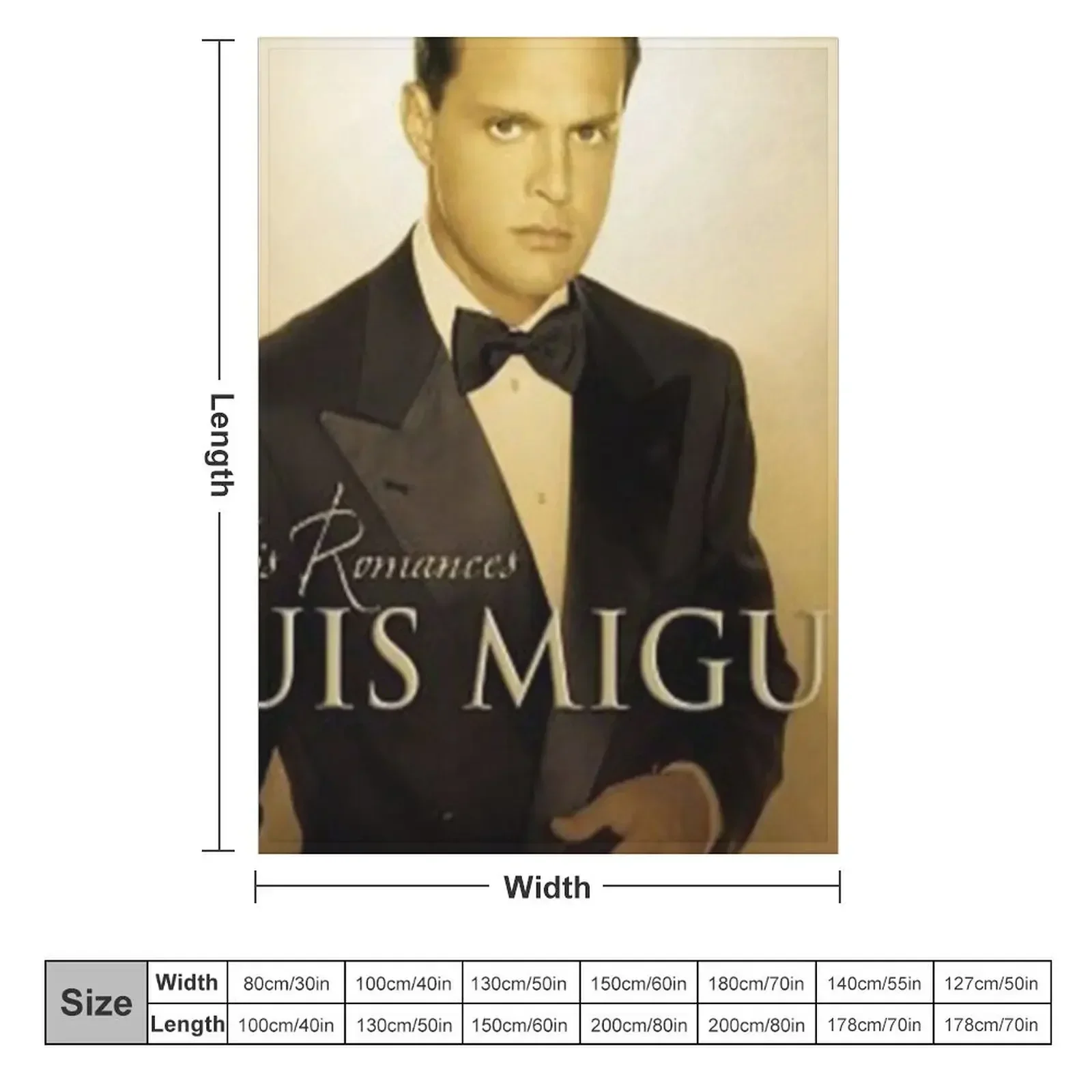 Luis Miguel Throw Blanket Hairy Custom Blankets