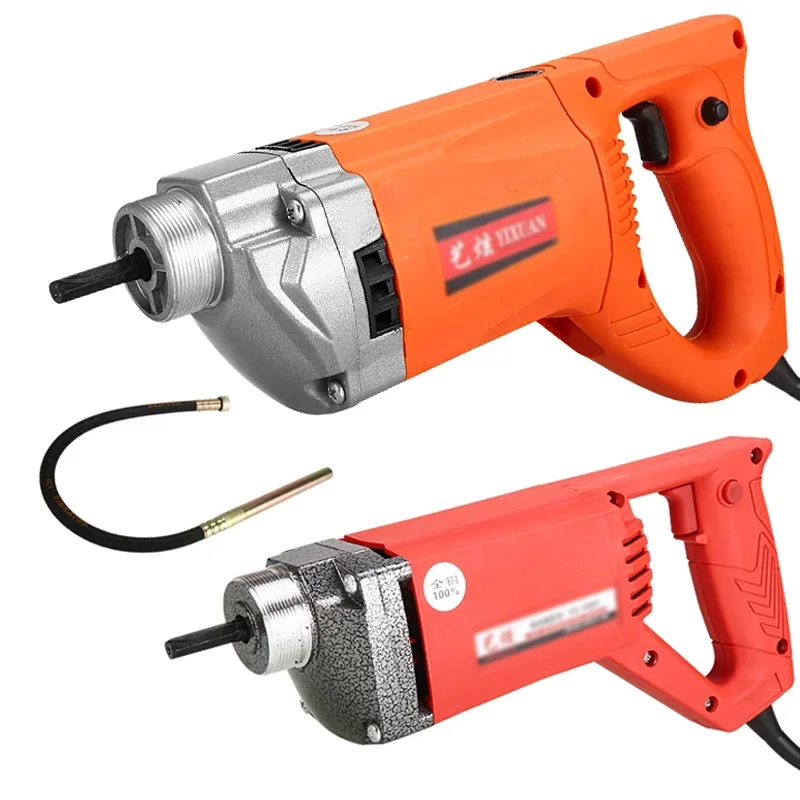 Handheld 220V Concrete Vibrator Electric Cement Vibrating Rod Small Single-Phase Portable Vibration Tool for Construction Site