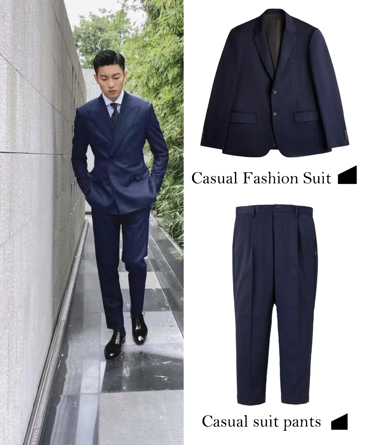 

FWRD Dark Blue Suit Dark Blue Business Suit Casual Suits Simple Dark Blue Suit Jacket Fashion Elite Suits #FWRD0060