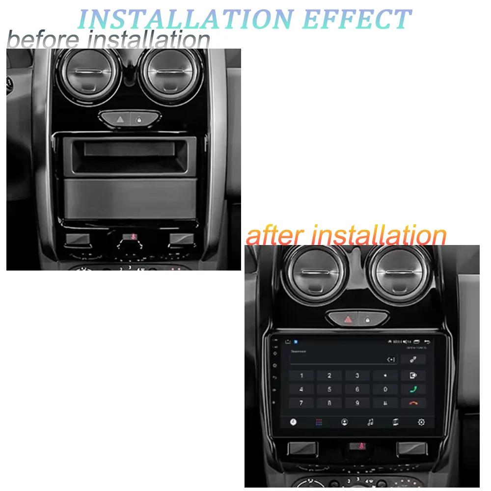 Android 14 For Renault Duster D 2015-2020 NO 2 DIN  Carplay Auto 4G WIFI GPS Car Radio Navigation Multimedia Video Player Stereo