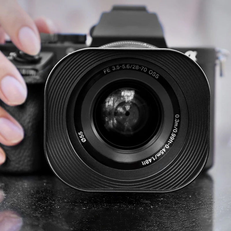 Квадратная бленда Essential 62 мм, подходит для уменьшения рассеянного света и защиты объектива для любительской съемки