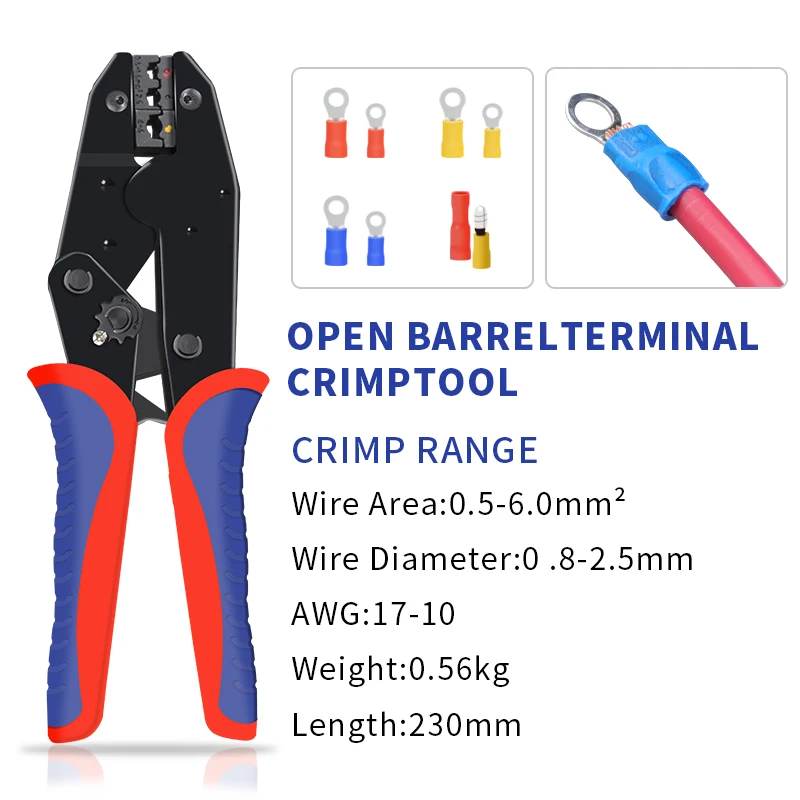 Pre insulated terminal crimping pliers kit HS-30J HS-40J clamp cover/multifunctional brand carbon steel crimping pliers