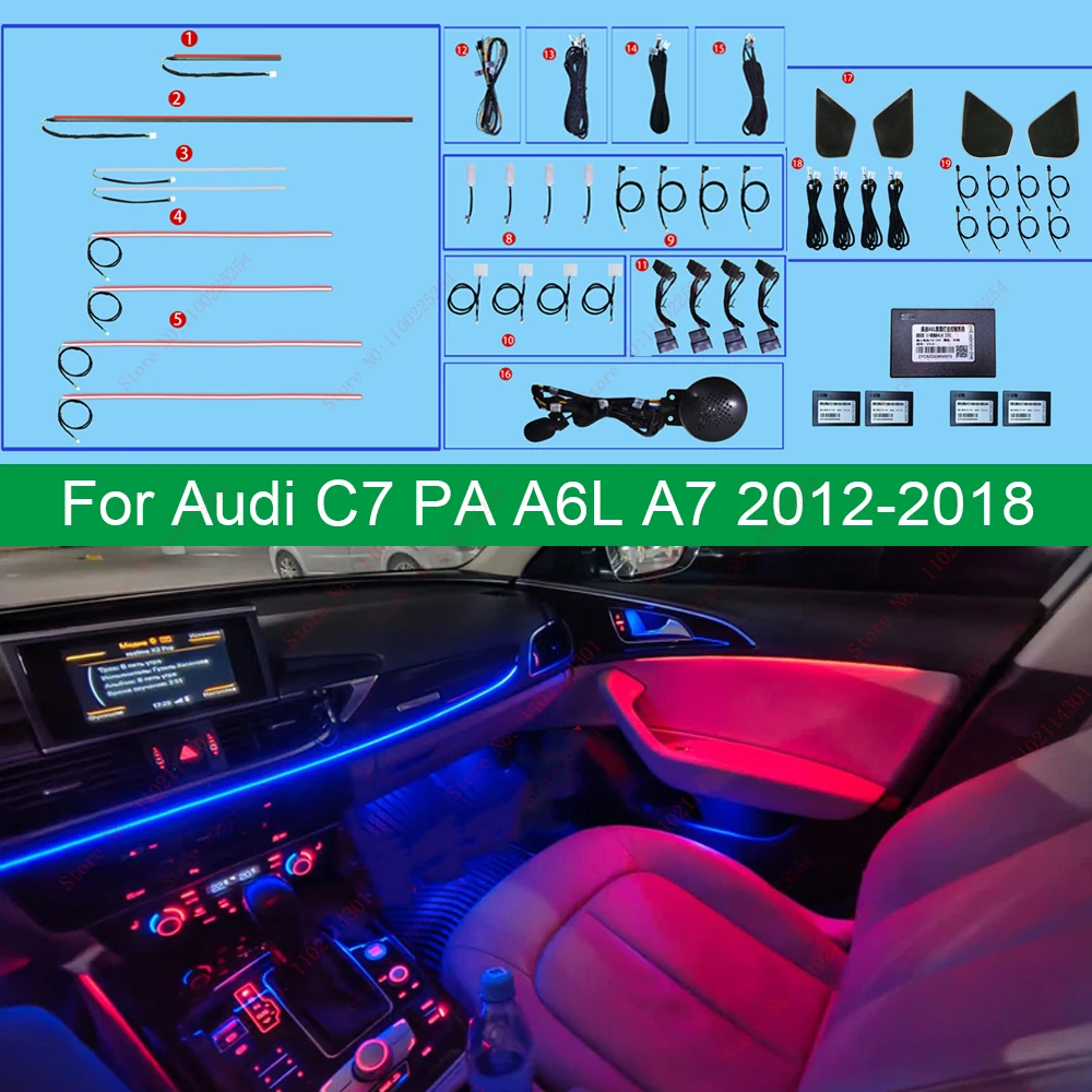 

Декоративная светодиодная лампа для Audi A6, A6L, A7, C7, PA 2012-2018