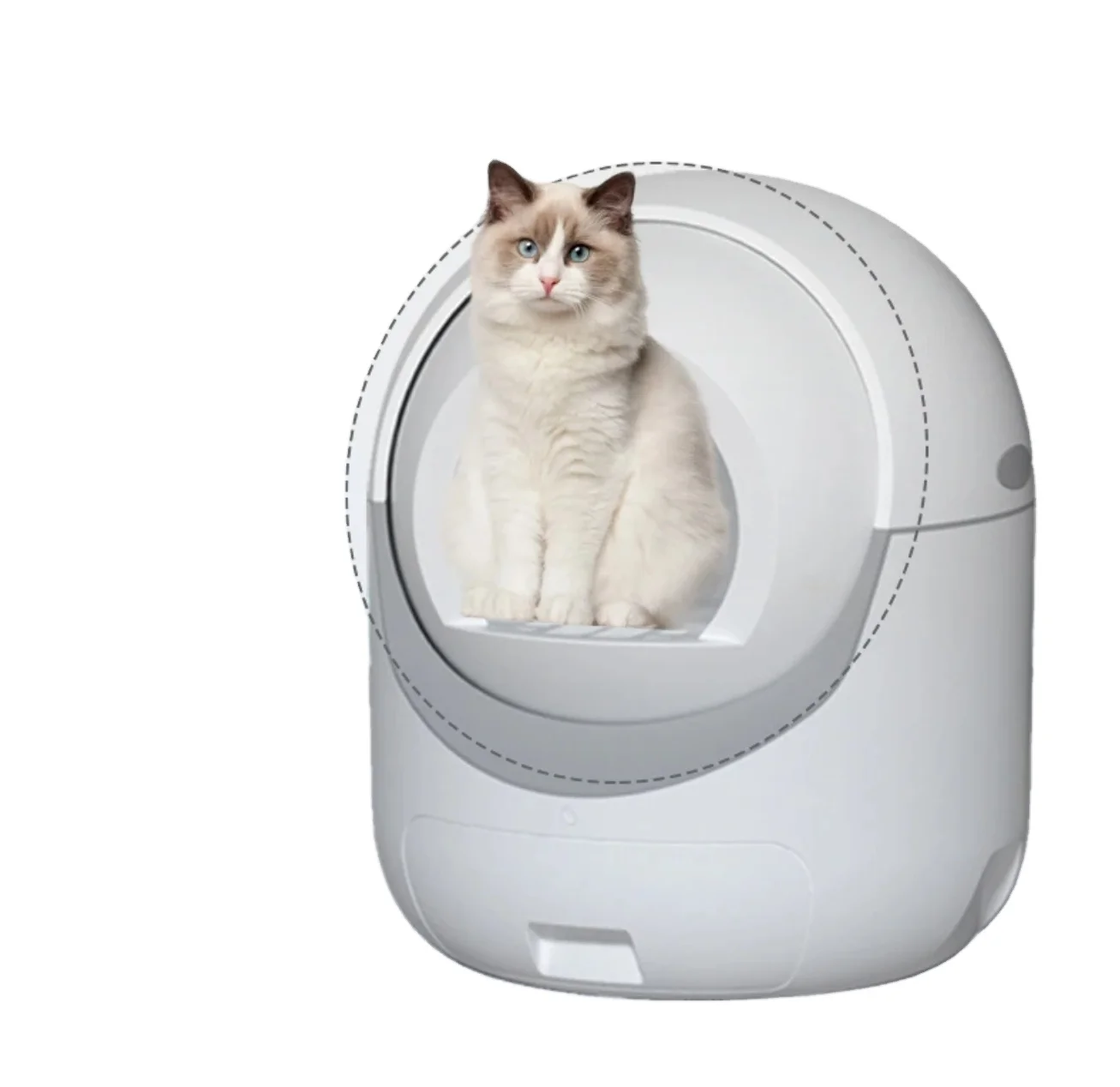 Wholesale Eco-friendly Luxury Enclosed pet electric automatic cat toilet smart automatic self cleaning cat  box