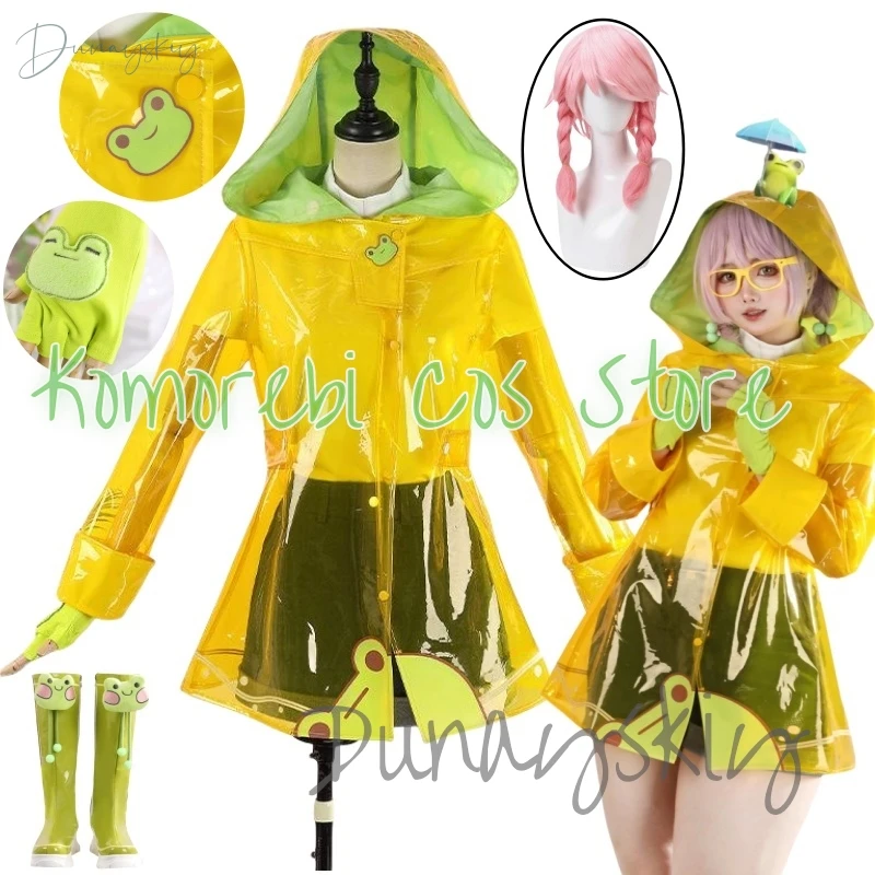 

Game Over Mei Cosplay Costume Wig Raincoat Mei Ling Zhou Rain Dance Watch Series Light Dance Suit Women Party Halloween