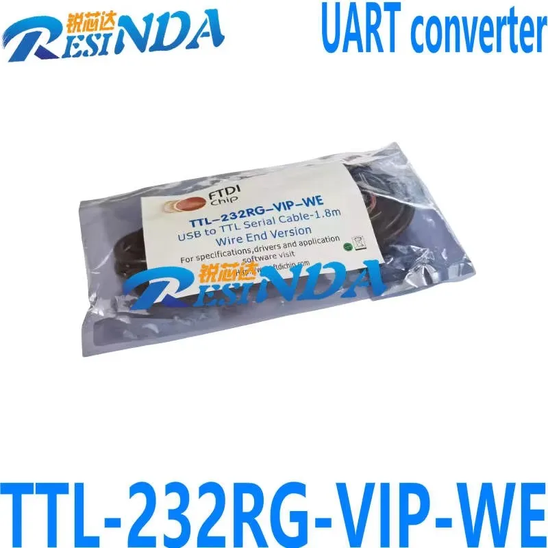 محول FTDI الأصلي المستورد TTL-232RG-VIP-WE USB إلى UART FT232R 1.8M #1