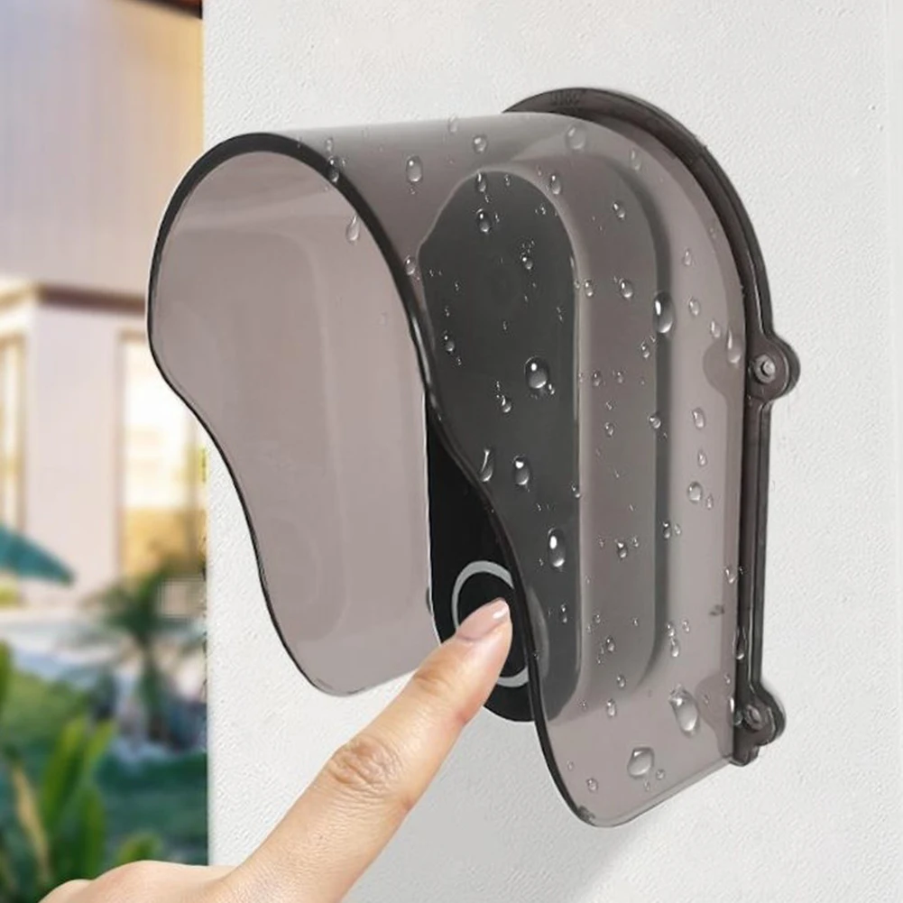 Doorbell Rain Cover Plastic Outdoor Waterproof Sun Shade Protector For Access Control Keypads Door Lock Door Phone Intercom