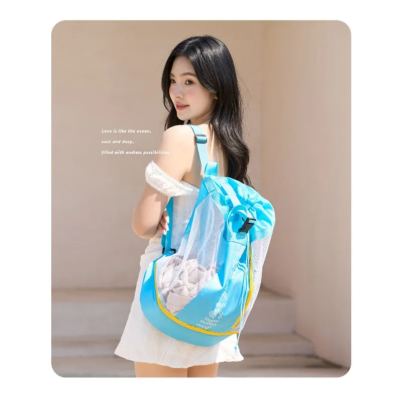 

Баскетбольная сумка для плавания на открытом воздухе, пляжная баскетбольная сумка, спортивная тренировочная сумка для спортзала, большая вместительная сумка для хранения купальника 19, 11, 31 см