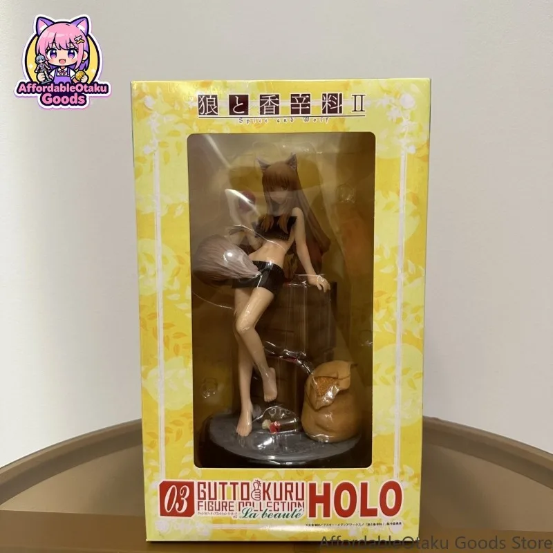 Spice and Wolf Holo Wise Wolf 2nd Ver. Chibi Cute Boxed Prize Figure Anime Collectible Desk Car Decor Gift view 4