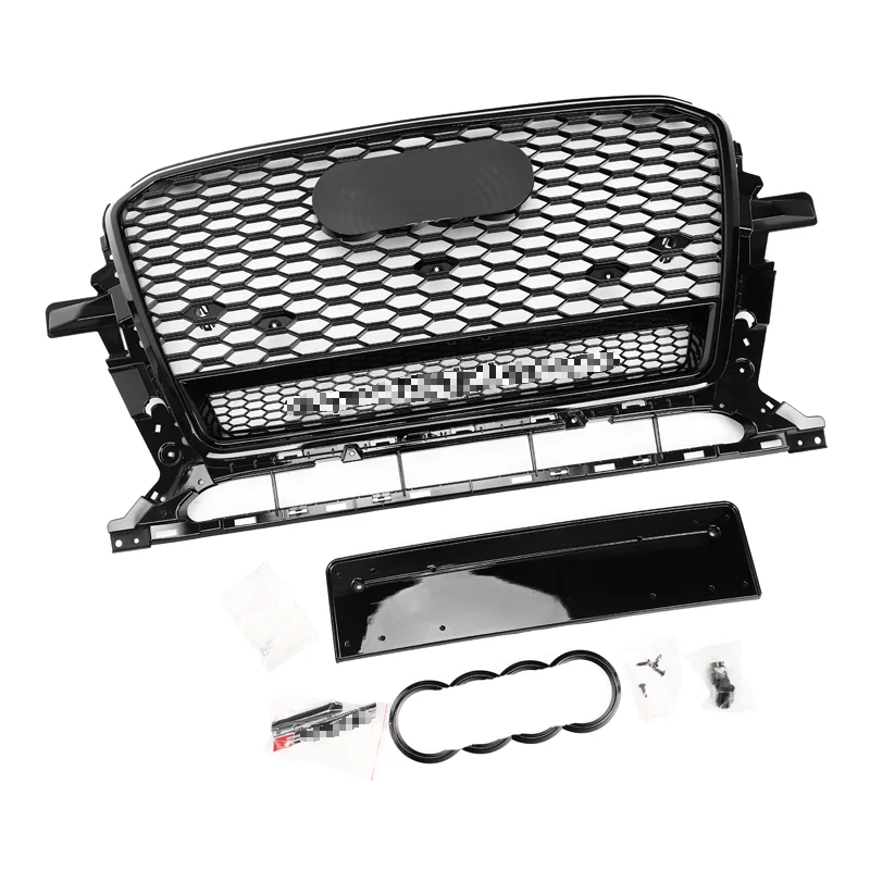 

ABS Car Grills For Q5 SQ5 2013-2017 change to RSQ5 Style Honeycomb Grill with Lower Mesh bumper grille