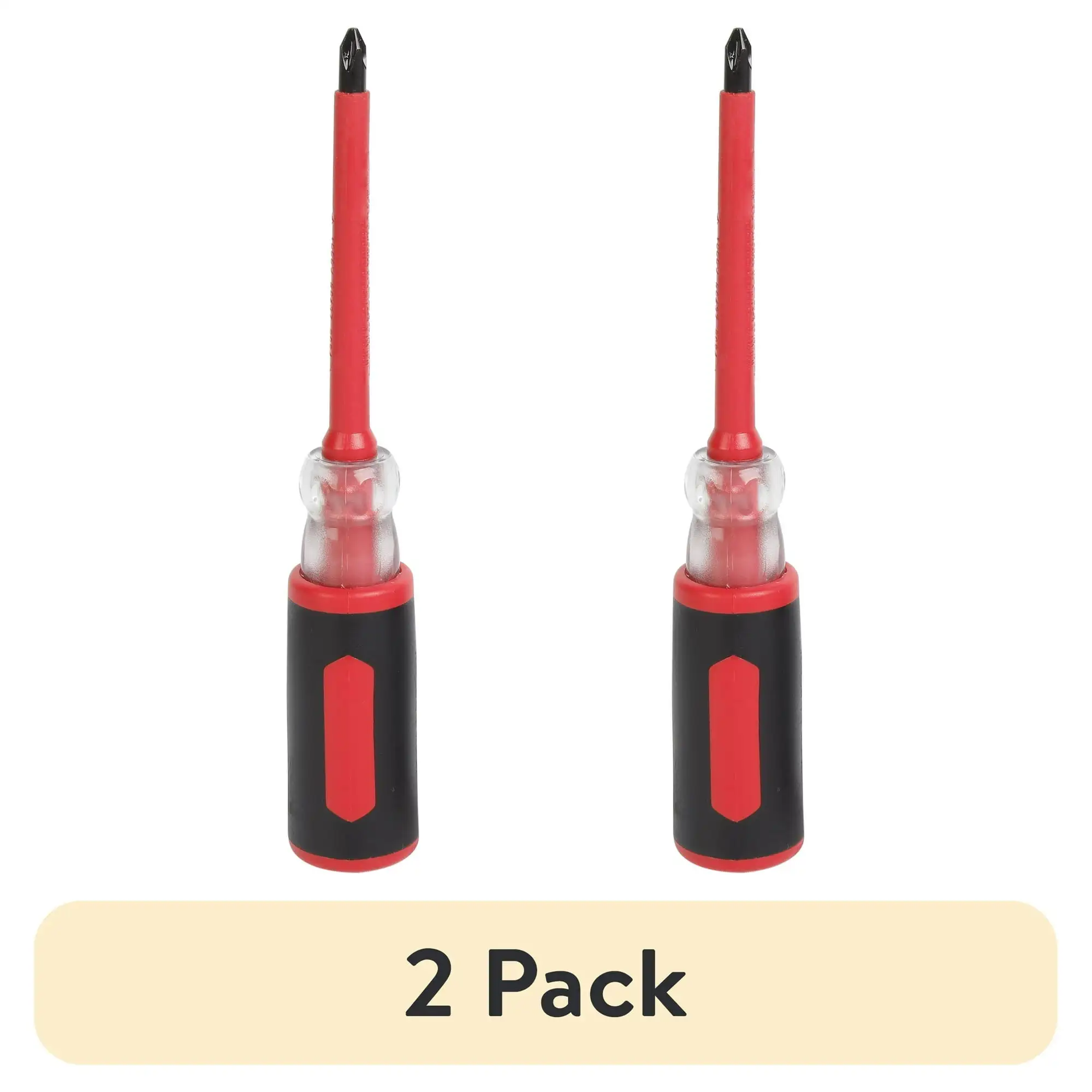 

(2 pack) Hyper Tough 2-Pack Insulated Screwdriver Set