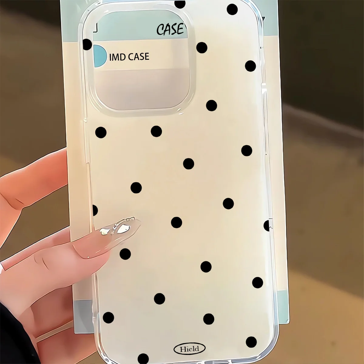 Минималистичный черно-белый чехол в горошек для iPhone 17 Air 16 15 14 13 12 11 Pro Max XS MAX 16 PLUS INS, мягкий чехол