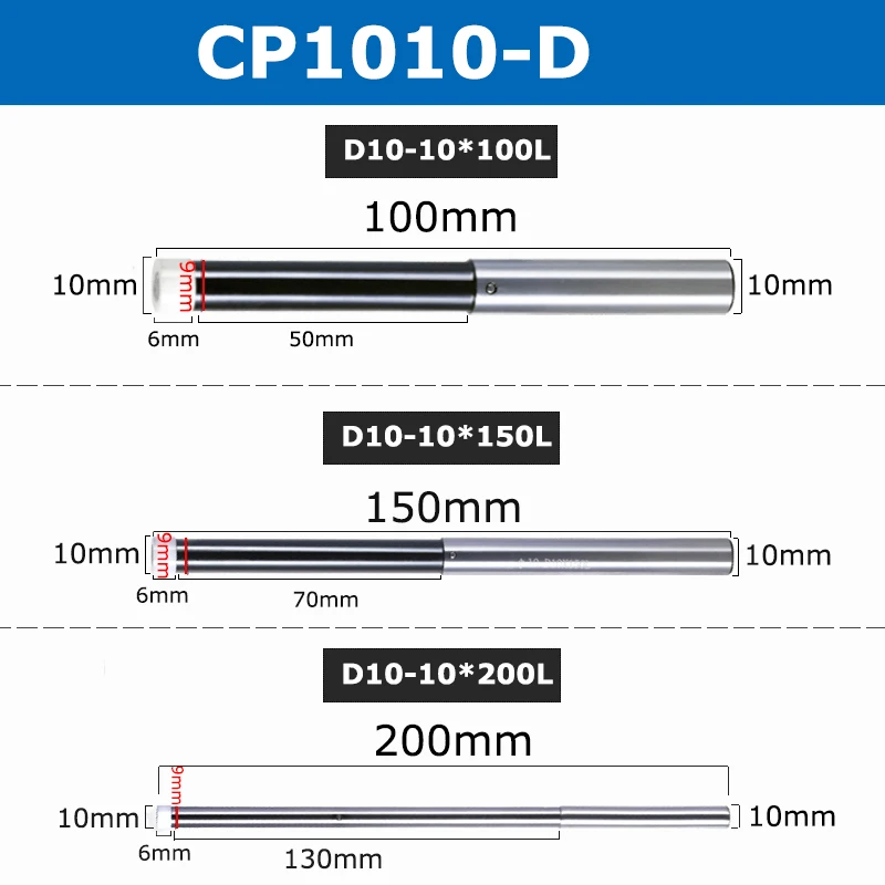 Détecteur de bord en céramique non magnétique, fraisage de machine CNC, positionnement des coordonnées, CP1010, 10mm, 86L, 100L, 150L, 200L