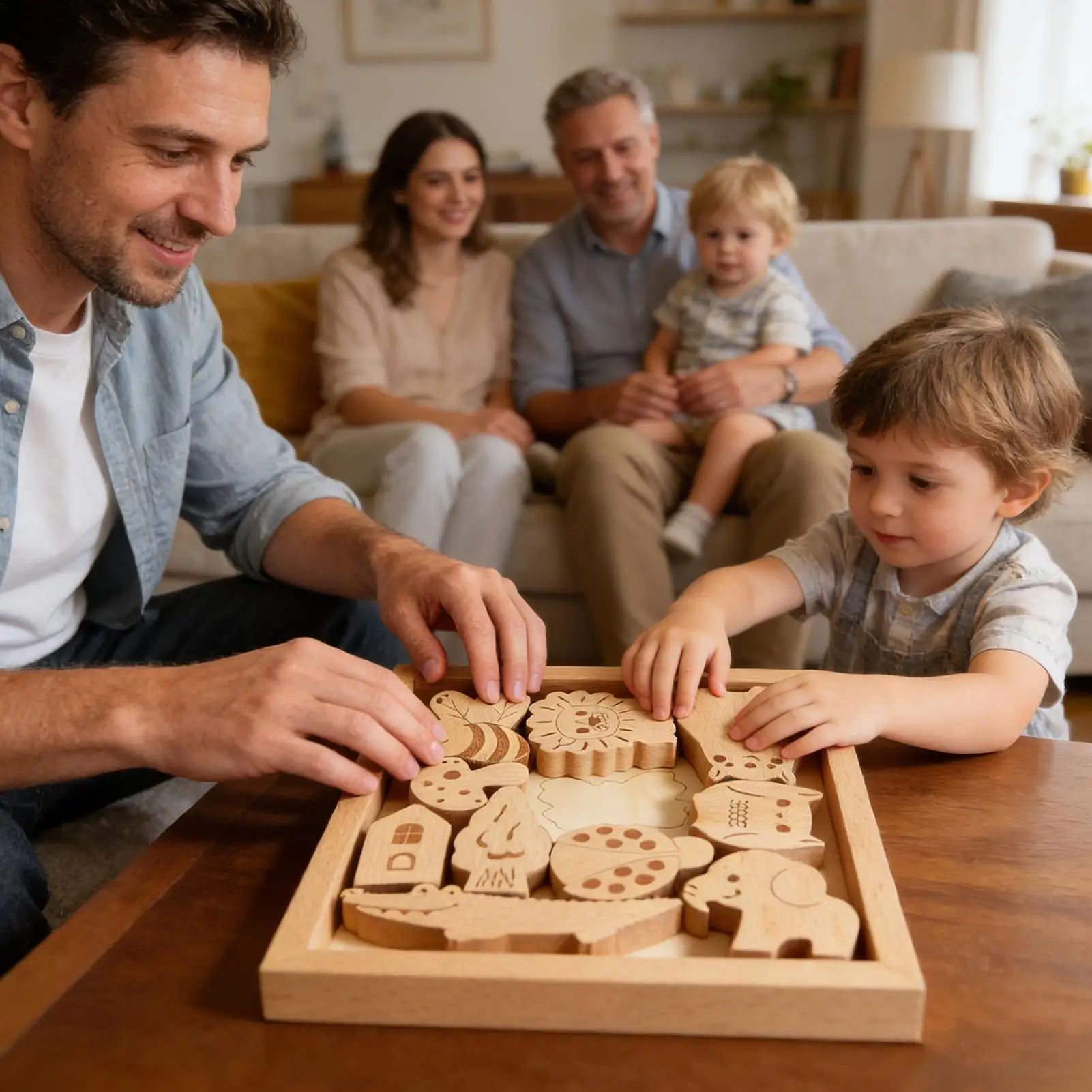 Practical Wood Tumbling Tower Animal Game for Party Games Outdoor Games for Adults and Family Fun Stacking Block Games