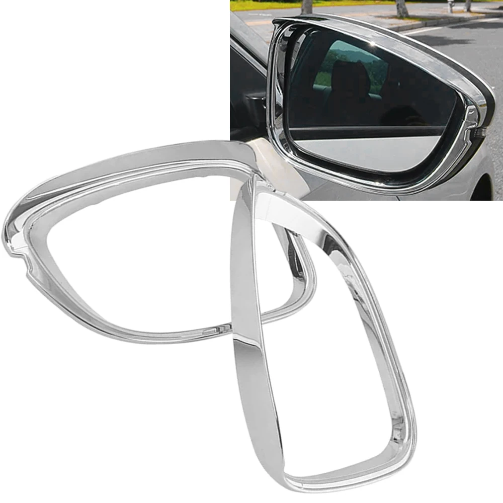 2Pcs Car Rear View Mirror Decorative Frame Rain Barriers Rainproof  Mirror Guard Eyebrow Sticker For Honda Accord 10Th 2018-2022