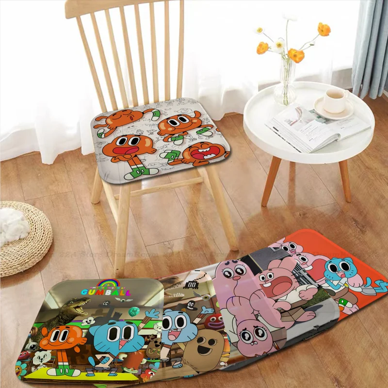 

The Amazing World Gumball Soft Cushion Mat Creative Fabric Cushion Non-slip Living Room Students Stool Tatami Office Chair Pad