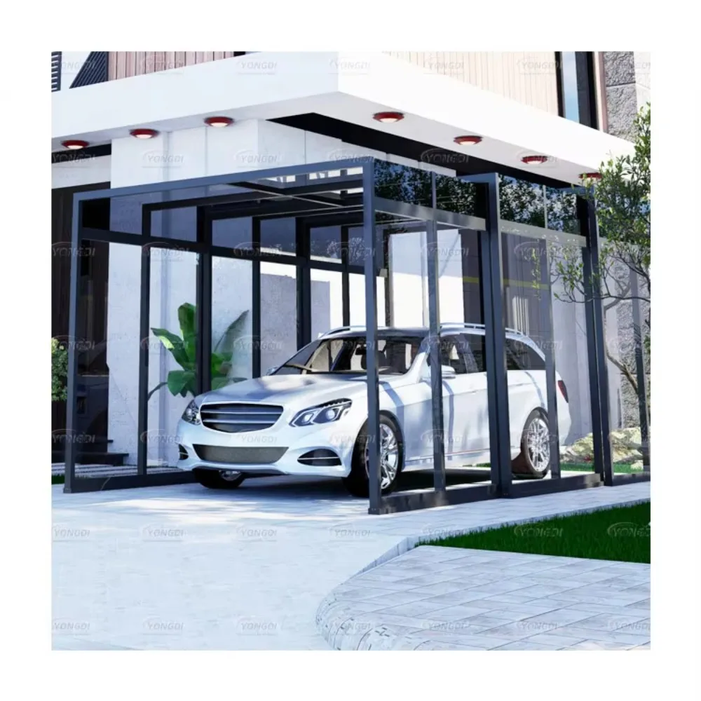 Retractable Foldable Carport Polycarbonate, Portable Mobile Car Garage with Waterproof Roof & Heavy Duty Aluminum Frame