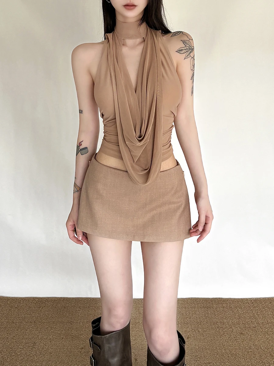 Женский комплект с юбкой Ter Ne Sweet And Spicy Sle, модный комбинированный топ и юбка, удобная осенняя одежда среднего размера