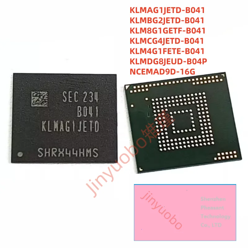 (1-5piece）100% New KLMAG1JETD-B041 KLMBG2JETD-B041 KLM8G1GETF-B041 KLMCG4JETD-B041 KLM4G1FETE-B041 KLMDG8JEUD-B04P NCEMAD9D-16G