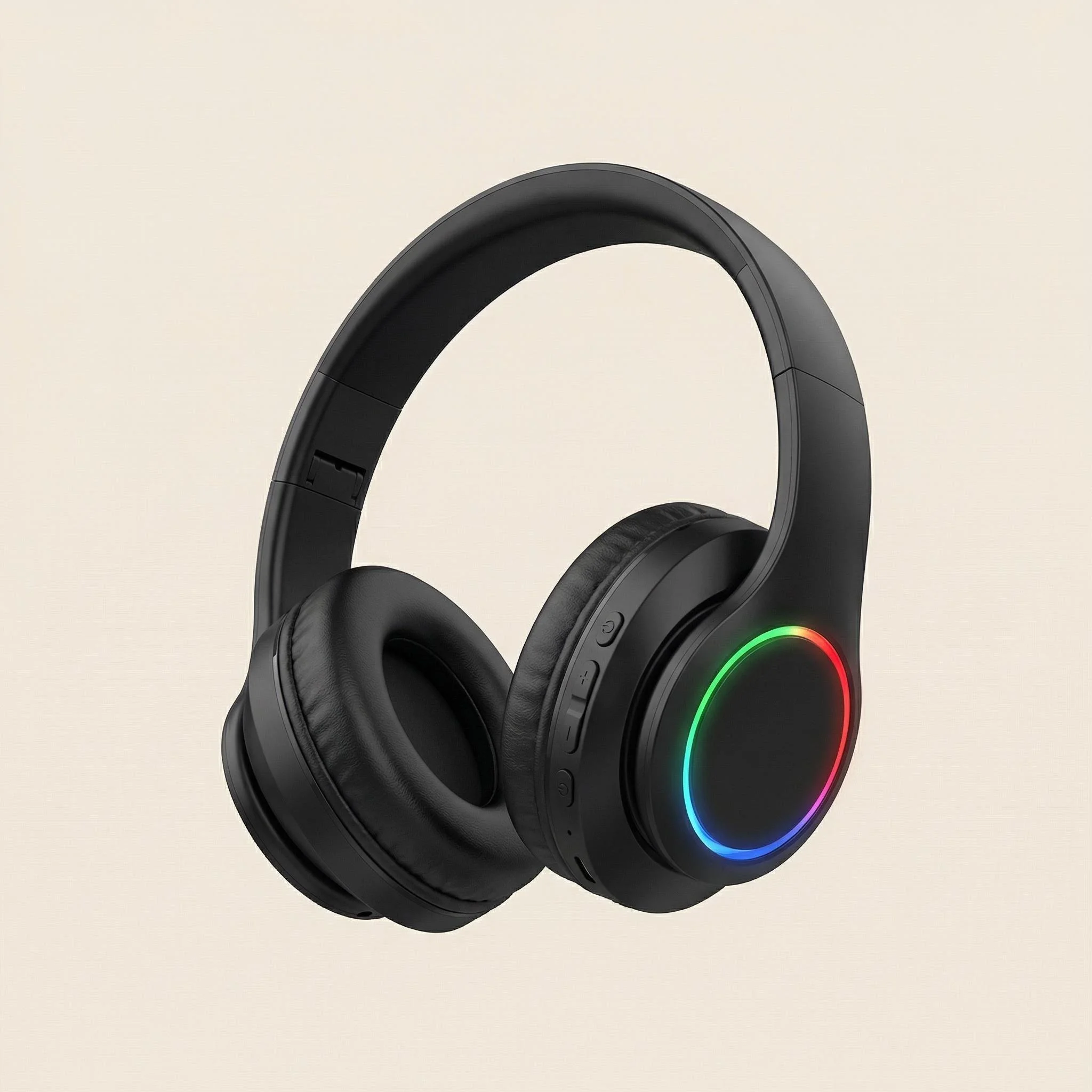 RGB Luminous Headset Bluetooth Fones de ouvido com cancelamento de ruído sem fio para estudantes gamers amantes de música