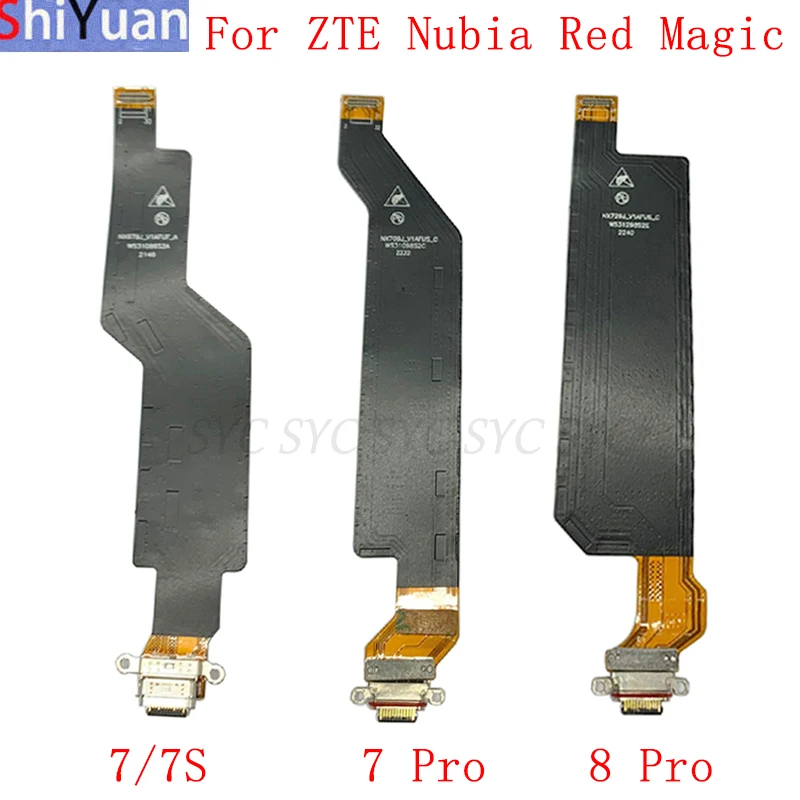 

USB Charging Port Connector Board Flex Cable For ZTE Nubia Red Magic 7 Pro 8 Pro 7S Charging Port Replacement Parts