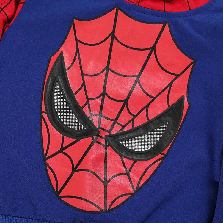 Children Spiderman Clothing Sets Baby Boys Hoodies Sweatshirt+Pants 2Pcs Tracksuits Clothes Children Festival Role Play Costumes