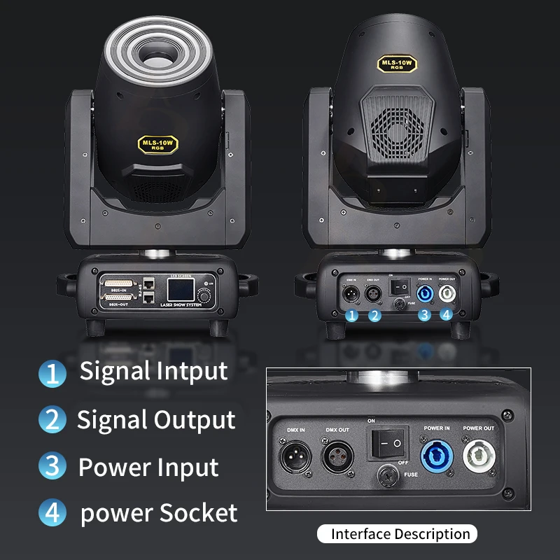 الليزر تتحرك رئيس ضوء 5 واط/10 واط + شرائط مصباح RGB ثلاثية الأبعاد فتحة حلقة الزفاف Dmx DJ المهنية المسح المرحلة الإضاءة ديسكو #3