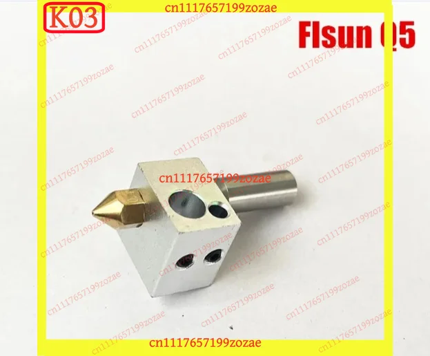 k3 for FLSUN Q5 Hotend Kit V6 All-Metal 0.4mm Nozzle 24V 40W Replacement for Q5 Delta 3D Printer
