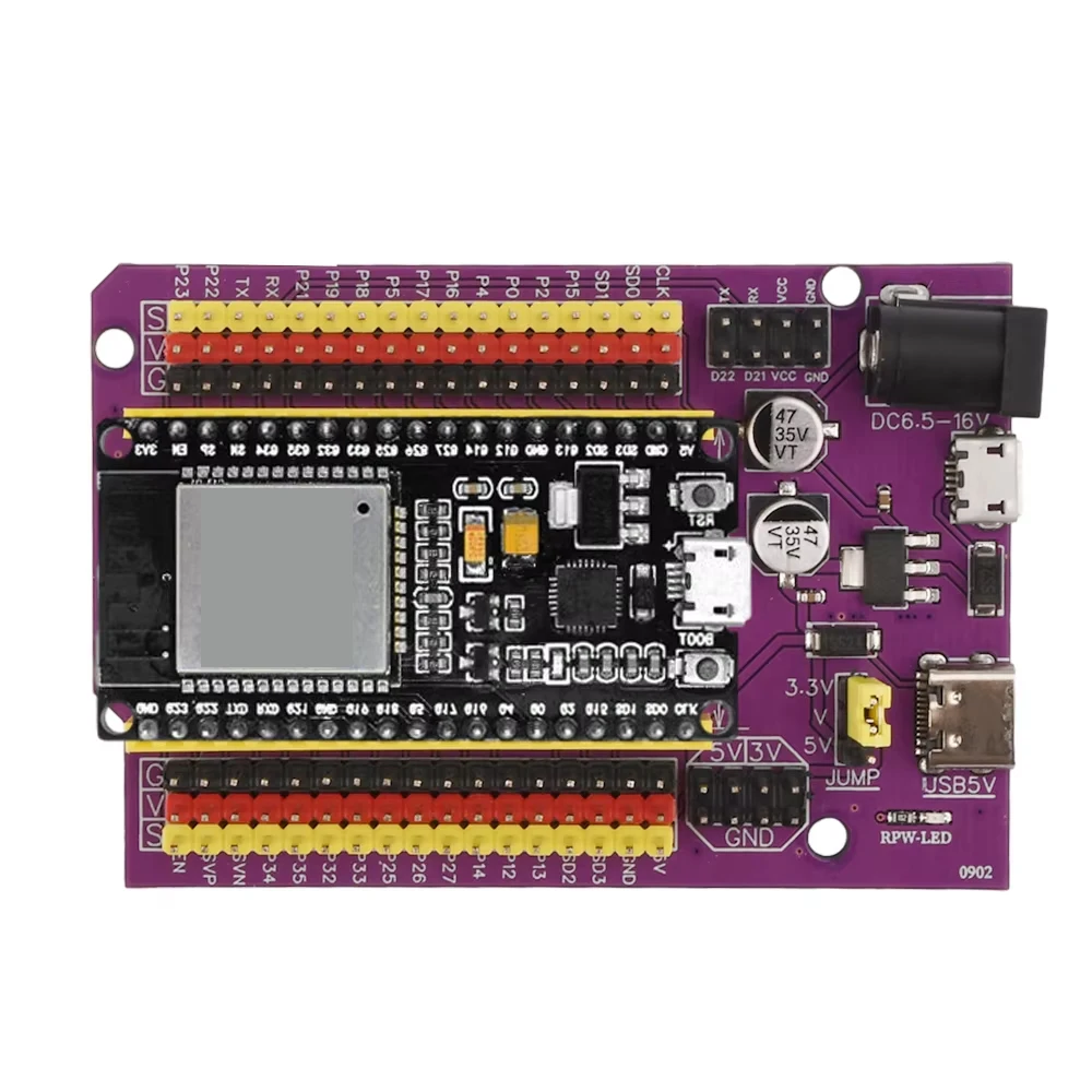 ESP32 38PIN Development Board TYPE-C/MICRO USB Can Be Equipped With CP2102 ESP32-DevKitC-32 ESP-32 Expansion Board FR-4