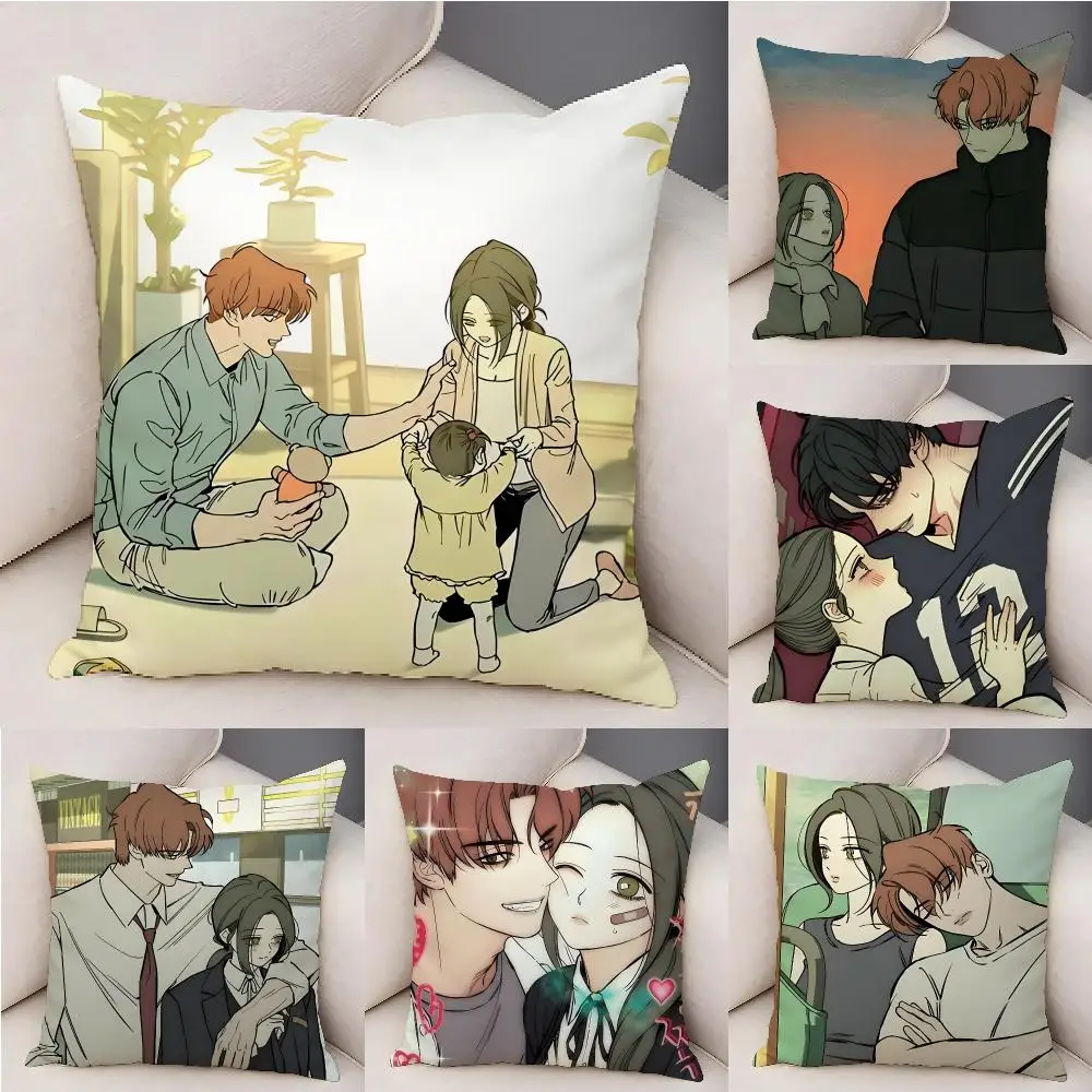 Anime T-tears On A Withered Flower Cushion Cover Organic Linen Square Pillow Case Durable Non-Allergenic And Kind To Skin