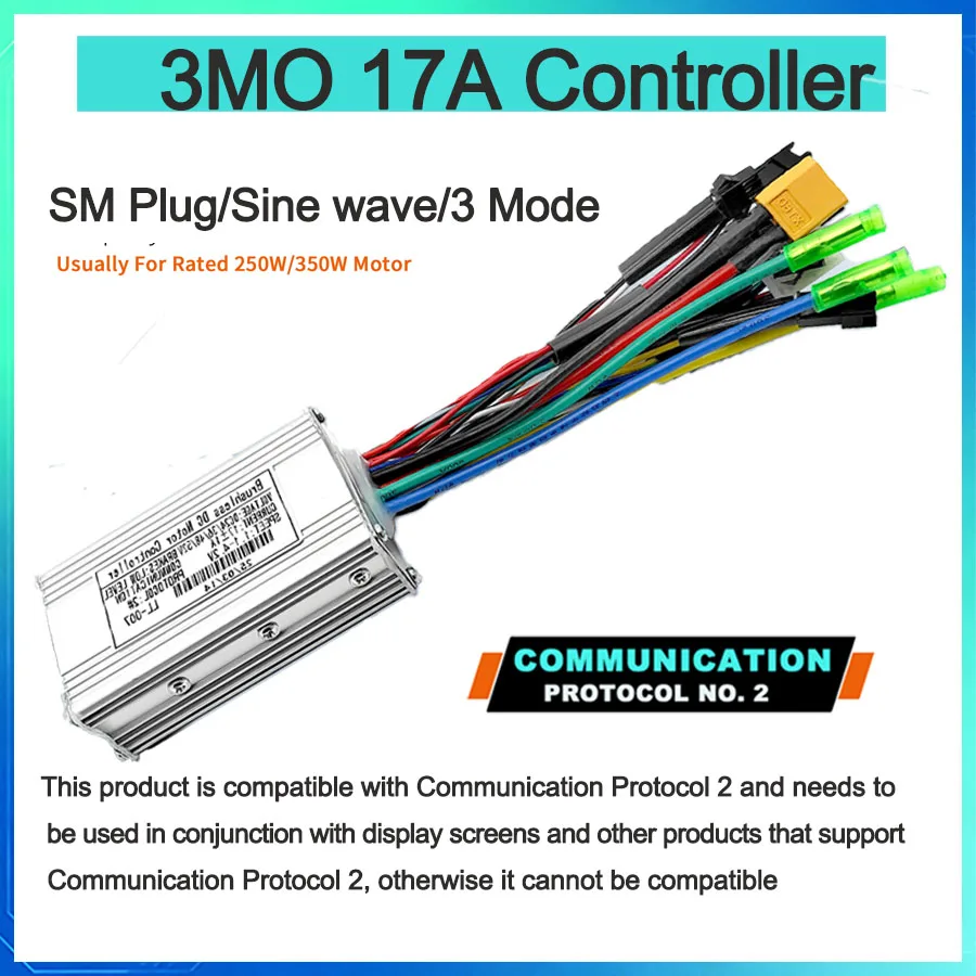 Ebike Met Leerfunctie 17A26A30A35A 40A 45A 60A 80A Sinus 36 V-72 V Controller Drie Modus Controller van Elektrische Fiets