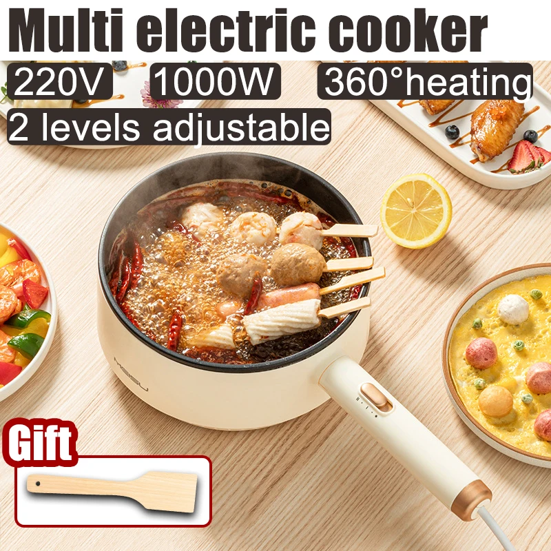 Đa Chức Năng Tích Hợp Nấu Nhỏ Không Dính Điện Nồi Chảo Rán Điện Gia Dụng Gia Đình Nấu Ăn