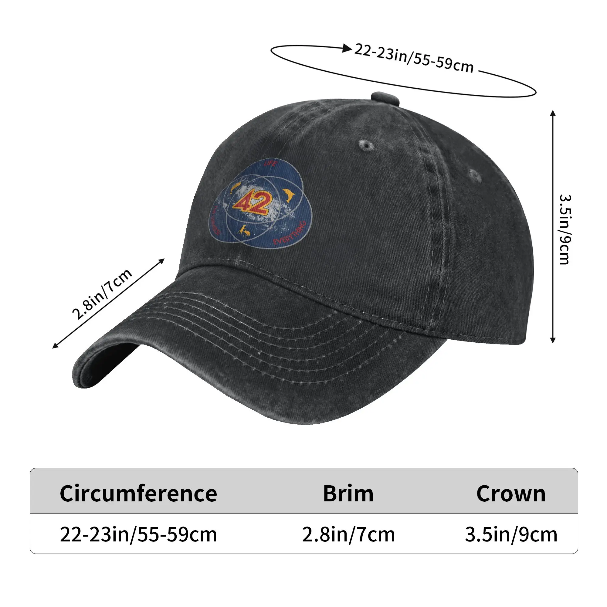 dont panic 42 The Answer To Life The Universe And Everything Douglas Adams  Baseball Caps Outfits For Adjustable Trucker Hat
