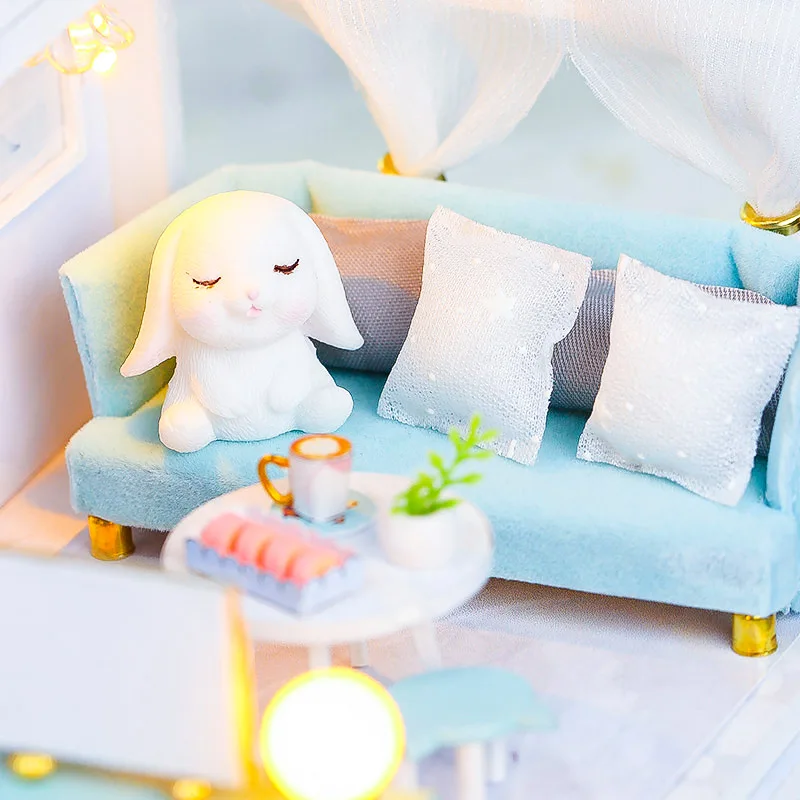 2025 جديد لتقوم بها بنفسك جرلي الجمالية منزل أطقم منمذجة تجميع اليدوية الفن فيلا الحرفية لعبة هدية عيد ميلاد مثالية #5