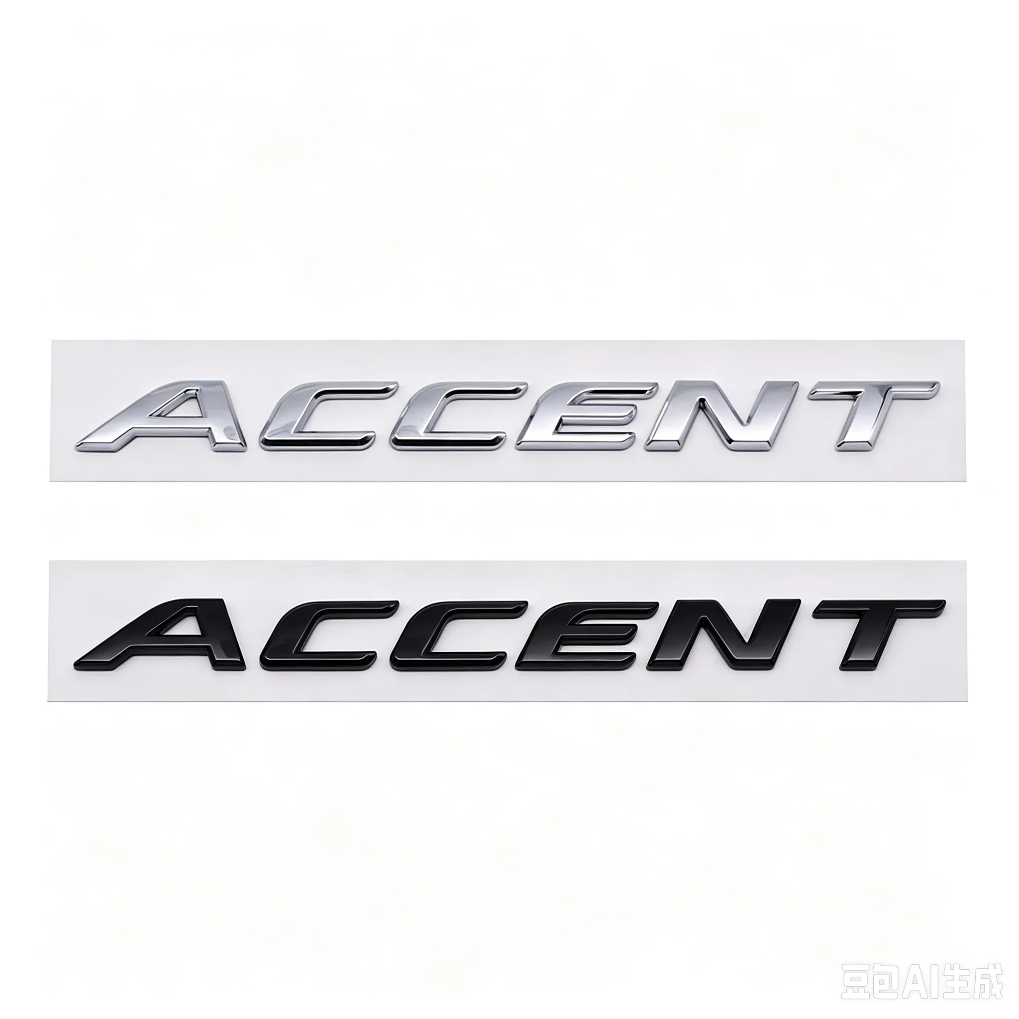 ACCENT Labeling Suitable for Hyundai Accent Rear Emblem English ABS Labeling Car Sticker Emblem