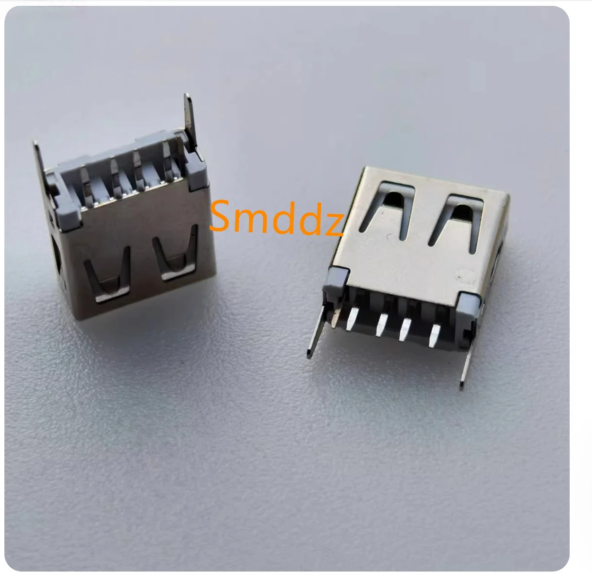 

50-100 шт., 5P вертикальный с переключателем USB-розетка AF, прямая вставка, 13,7 мм, прямая ножка, прямой край, белый клей A f