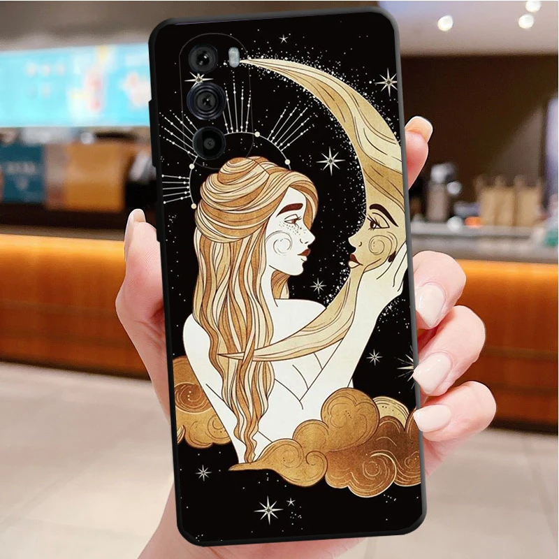 Case for Moto E20 E22 E32 E7 Power Edge 20 30 Pro 20lite 30Neo G10 G100 G20 G30 G60 Witches Moon Tarot Goddess