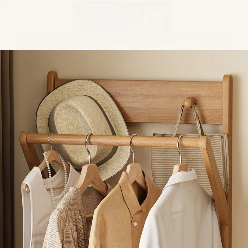 Modern Coat Rack Floor-to-ceiling Bedroom Household Hanger Room Drying Rack Multifunctional Clothes Rack with Drawer