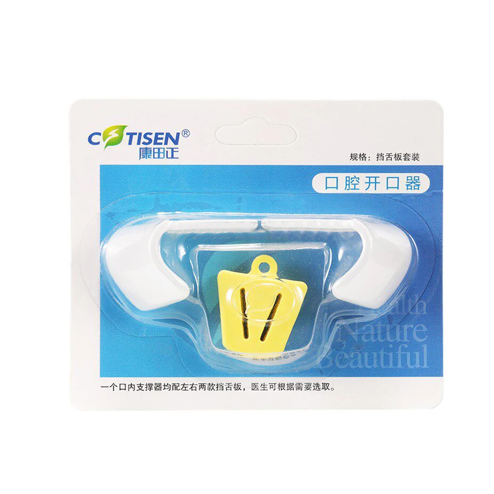 2Pcs Cheek Retractor & Tongue Guard Intraoral Treatment Support Tool Set Dental Mouth Opener Props Bite Block Autoclave S/M/L