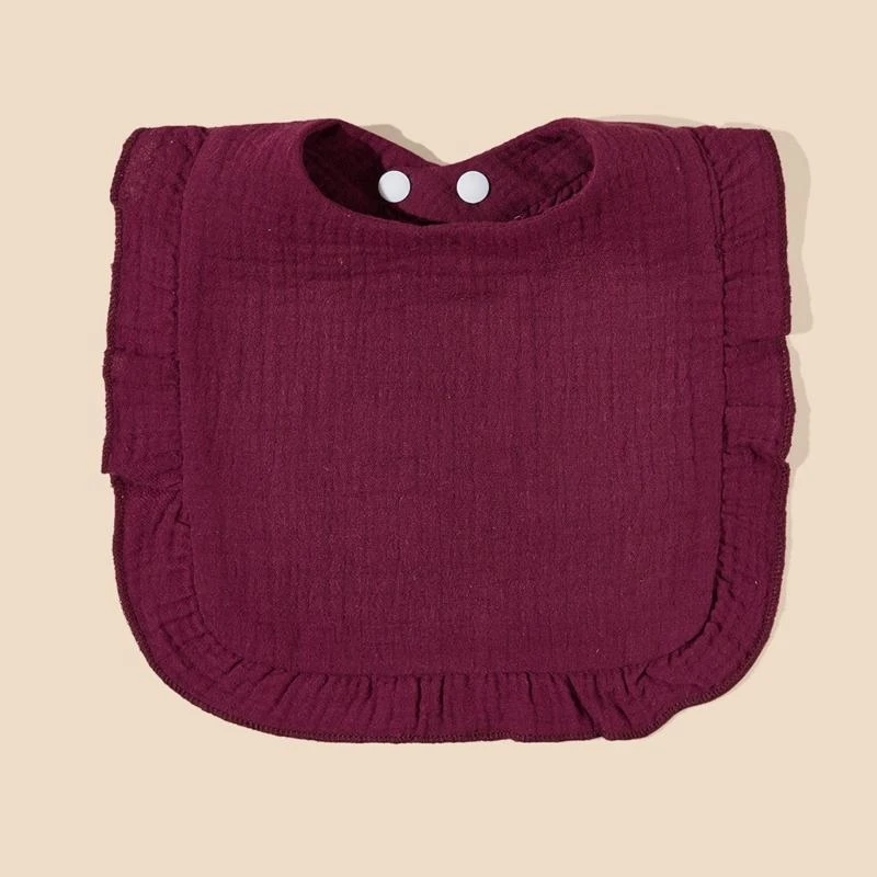 J15U مرايل أطفال بيبي باندانا لعاب المرايل القطنية للجنسين بنين بنات لون سادة للتسنين واللعاب هدية استحمام لحديثي الولادة