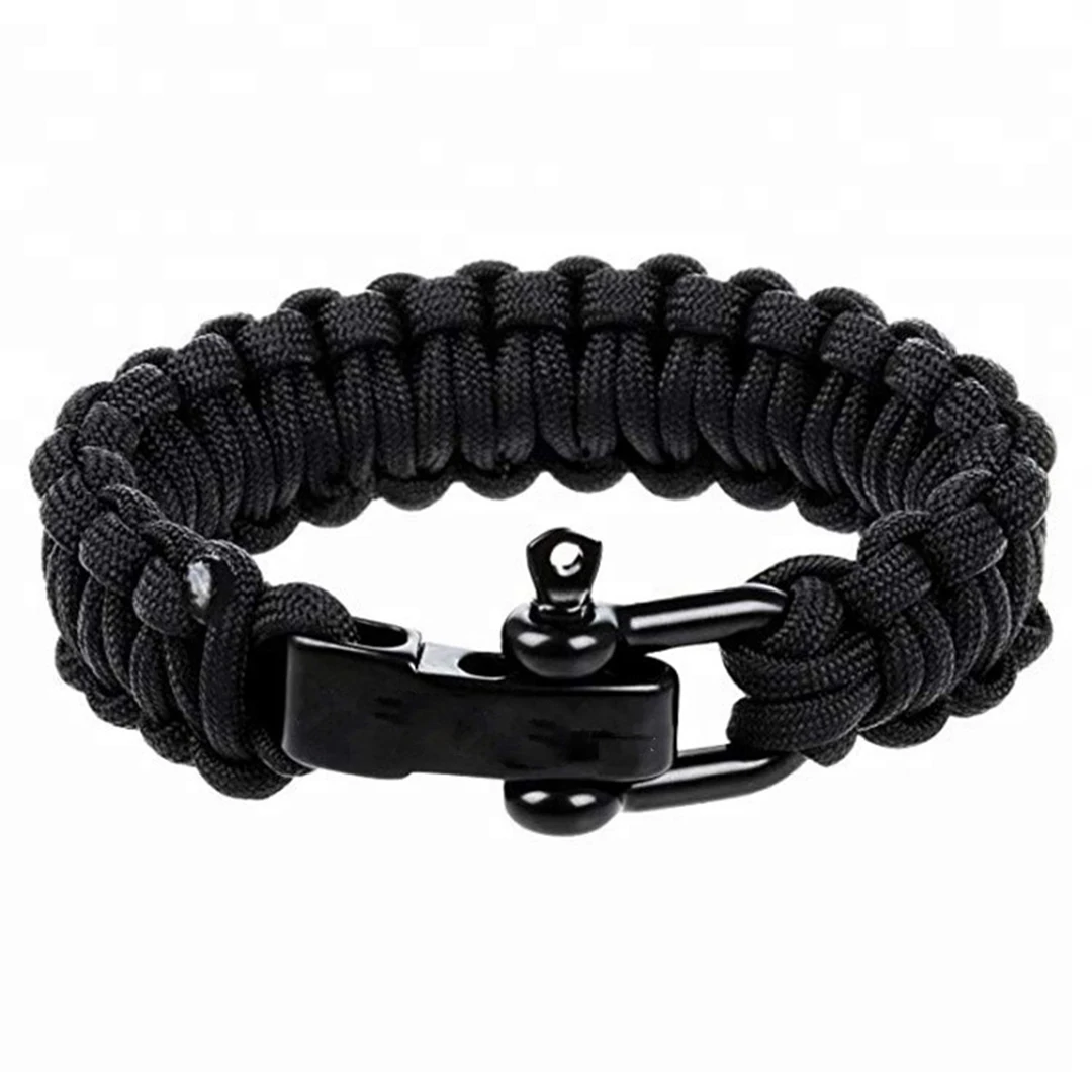 Seven Core Paracord Escape Outdoor Emergency Plaited Rope High Score Whistle Bracelet Wristband Survival Bracelet Hand