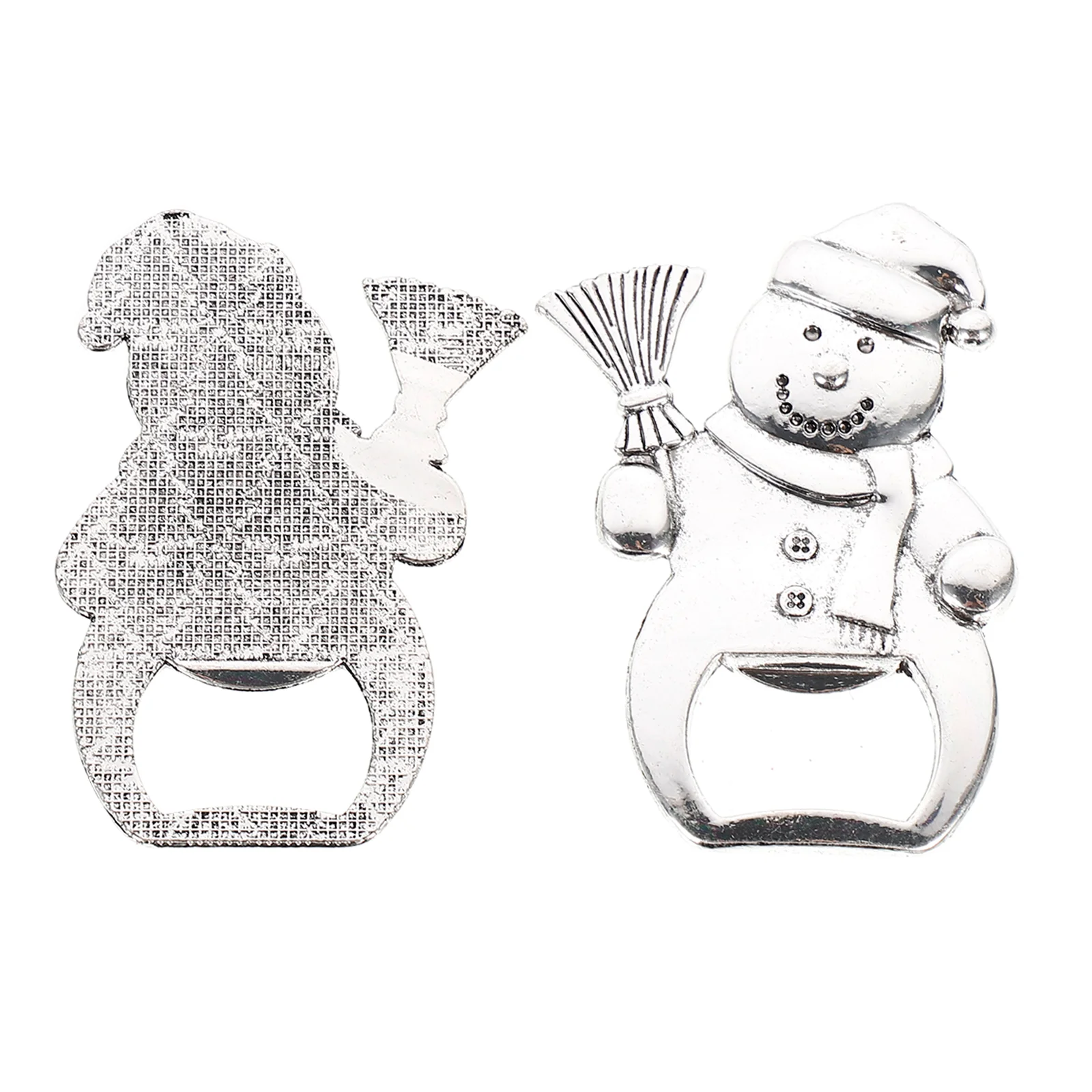 Abrebotellas creativo para fiesta de Navidad, banquete, muñeco de nieve, cerveza, cóctel, levantador para Bar en casa, 2 uds.