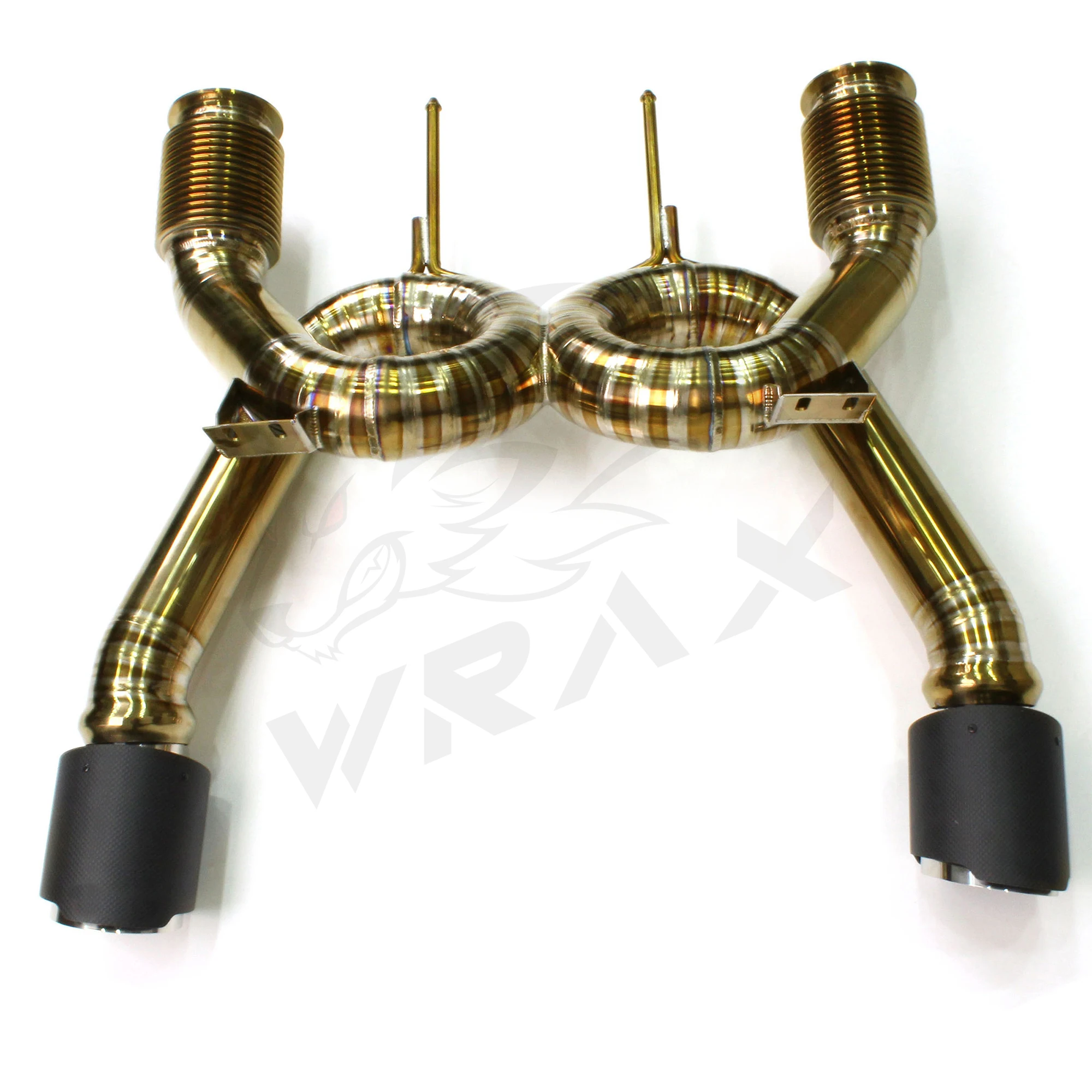 

WRAX Большой поток, прямой через Catback для McLaren 720S, обновленная рентгеновская титановая выхлопная труба